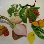 ニルヴァーナ ニューヨーク - 季節野菜のグリルとホワイトアスパラのムースクランベリーチャッツネ添　ｂｙ すぷちん