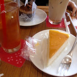 CAFE FUJIYA - チーズケーキ＆アイスティ