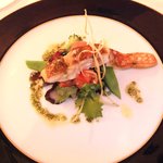 RISTORANTE REGA - ランチの魚と野菜