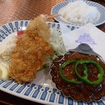レストラン 西洋軒 - タンシチューとエビフライのセット1,400円