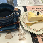 Kafe Aroma - チーズケーキセット@500円