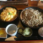 一休庵 - 2016年5月上旬 カツ丼とせいろ蕎麦セット