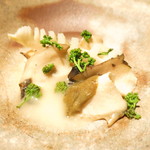 NARISAWA - 神奈川県産鮑と京都府産白子筍　島根県産花山椒