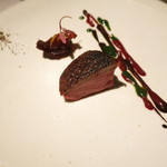 NARISAWA - 京都府産鴨肉　春菊と大蒜　ビーツのソース