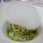 プレゼンテ スギ - (2016年5月)赤エビとタケノコ海水ゼリー　柚子の香りをのせて