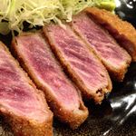 牛かつ もと村 - 牛かつ 断面ｱｯﾌﾟ