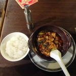 古月 - 麻辣豆腐とご飯