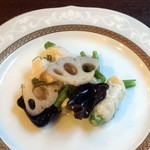 アスパラとメカジキの緑茶炒め