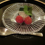 日本料理 ほとり - デザート。栗梅5,400円