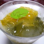 茶町 KINZABURO - レモンのジュレ　抹茶のパンナコッタ