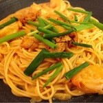 洋麺屋ピエトロ - ウニとエビの濃厚クリームソース　1280円