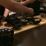 食堂 おがわ - 2016年5月。皆さん注文の若竹煮（1500円）の準備。