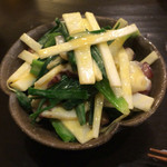 食堂 おがわ - 2016年5月。独活のてっぱい（700円）