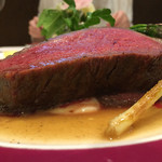 北島亭 - イチボ肉のステーキ160g