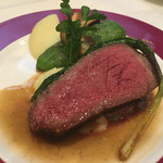 北島亭 - イチボ肉のステーキ160g