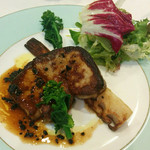 北島亭 - フォアグラのポアレ白筍添え