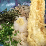 ②アナゴ天ぶっかけに…