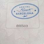 Moments - 世界のマンダリンコース の最後に イミグレーションスタンプ キリ番でした。
            