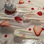 レストラン 間 - ランチ、クリームダンジュ 蜂蜜と柑橘のアイス。