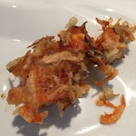 レストラン 間 - ランチ、桜海老と牛蒡のベニエ。