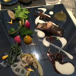 レストラン 間 - ランチ、鰆のミキュイ 山菜の恵み。