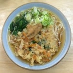 うどんのいなや - かけむぎ＋かきあげ