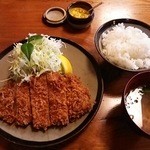 とんかつ 高座 - チキンカツ定食1080円 