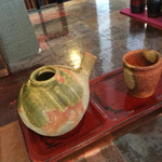 蕎麦 木曽路 - 酒器にも店主のこだわりを感じます