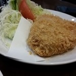 丸五 - 特ロースカツ+セットメニュー(ご飯、味噌汁、お新香)