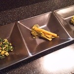 手打ちそば八轟 - おつまみ３種