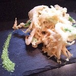 手打ちそば八轟 - 白海老かき揚げ