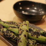 炭火焼鳥　榊 - 本日のおすすめ　そら豆焼き