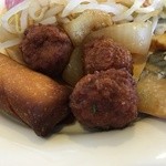 ホテルルートイン - 肉団子に春巻 2016.5.8 Sun.