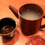 手打ち蕎麦 やの志ん - ナチュラルな感じの蕎麦湯「心地佳し」