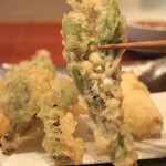 手打ち蕎麦 やの志ん - ”こしあぶら”の天婦羅