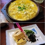 日本料理 三平 - 深川鍋￥700/うなぎ巻き玉子￥550