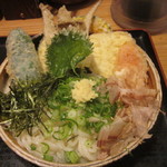 うどん和助 - 野菜天ぶっかけ（冷）　2016.5