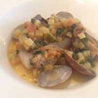 レストラン アラジン - メイン1　本日の魚料理　平目　アサリとラタトゥイユソース