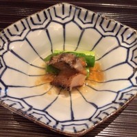 一心鮨 光洋 - あわび（トマトはよけちゃいましたｗ）