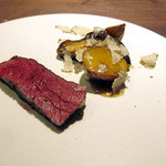 モーネ - 【6.メイン】黒毛和牛 椎茸 新ジャガ トリュフ掛け