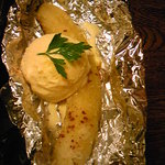 炭火串焼専門店 鶏天 - 焼きバナナ