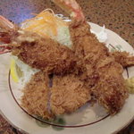 林や - たらば蟹＆海老フライ＆ヒレかつ