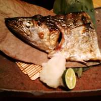 魚匠 銀平 心斎橋店 - 鰆の塩焼き♪　顔がイカツイ（笑）
