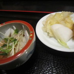 うなぎ四季の詩 - 小鉢と香の物