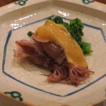 麻布 幸村 - 菜の花 と 蛍烏賊　酢味噌で