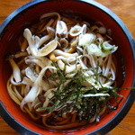 まいどや食堂 - 冷やし手打ちきのこ蕎麦（\1080税込み）