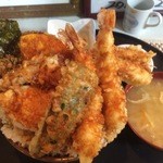 石田食堂 - 利根川天丼(大盛)【料理】 