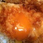 石田食堂 - 半熟卵の天ぷらを開けてみますと・・・【料理】 