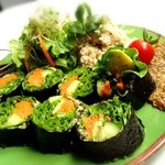 レインボー・ローフード - RAWあん肝風ロールランチセット