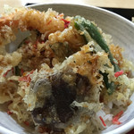 和食屋ふくしま - 海老と穴子と白身魚の天丼1,080円